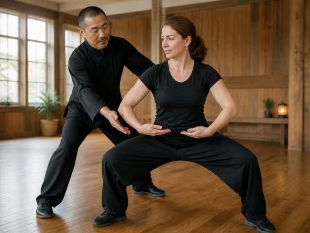 Beginner adult kung fu lesson