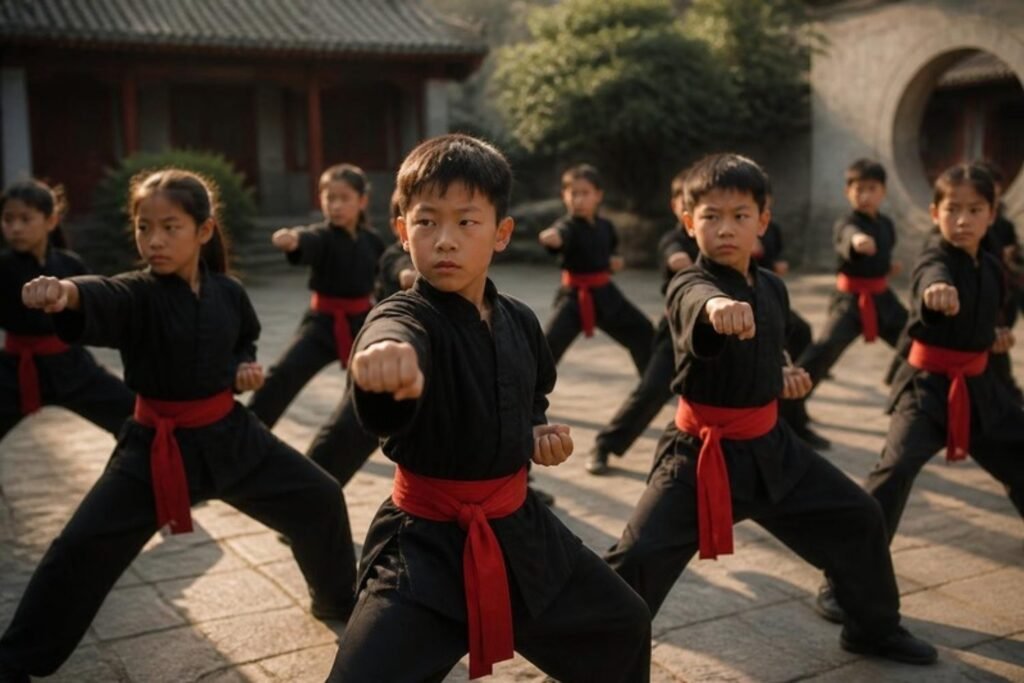 Kids kung fu class in Santa Clarita
