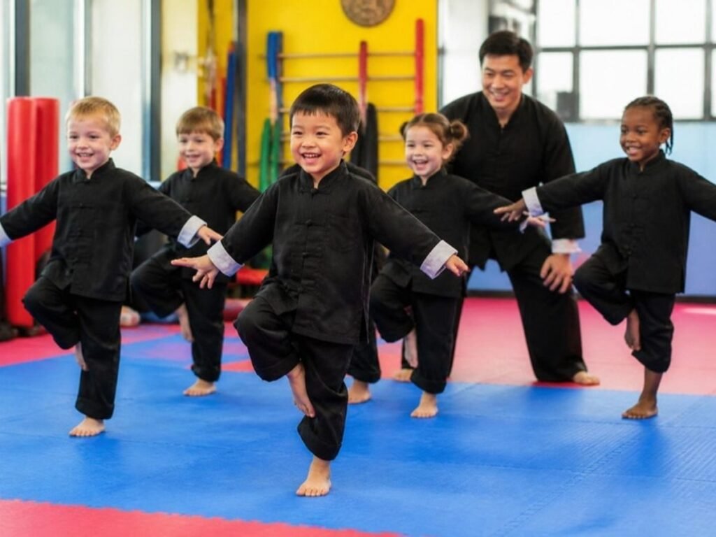 Peewee kung fu balance drill