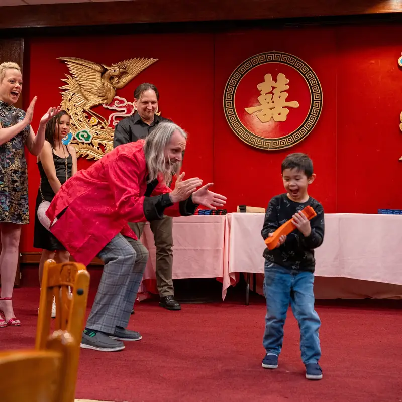 Young Kids Kung Fu student receiving a new belt